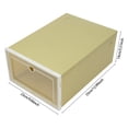 thumbnail image 2 of 24 Pack Shoe Boxes,Stackable Clear Shoe Boxes Flip Lid Shoe Boxes Boot Storage Organizer Shoe Cabinet & Shoe Cupboard for Homes, Cloakrooms for Storing Flats, Slippers, Casual Shoes (Avocado Green), 2 of 9