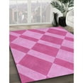 thumbnail image 3 of Ahgly Company Tapis d'Intérieur Lavables en Machine, Circulaires, Violet Violet Transitionnel, Ronds de 5 Pi, 3 of 7