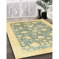 thumbnail image 2 of Ahgly Company Indoor Rectangle Abstract Mustard Yellow Oriental Area Rugs, 2' x 4', 2 of 6