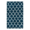 thumbnail image 5 of Unique Loom Trellis Shag Collection Area Rug - Ruby (2' x 3' Rectangle Navy Blue/Ivory), 5 of 11