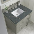 thumbnail image 2 of James Martin Vanities 30" Single Vanity, Urban Gray, w/ 3 CM Parisien Bleu Quartz Top, 2 of 5