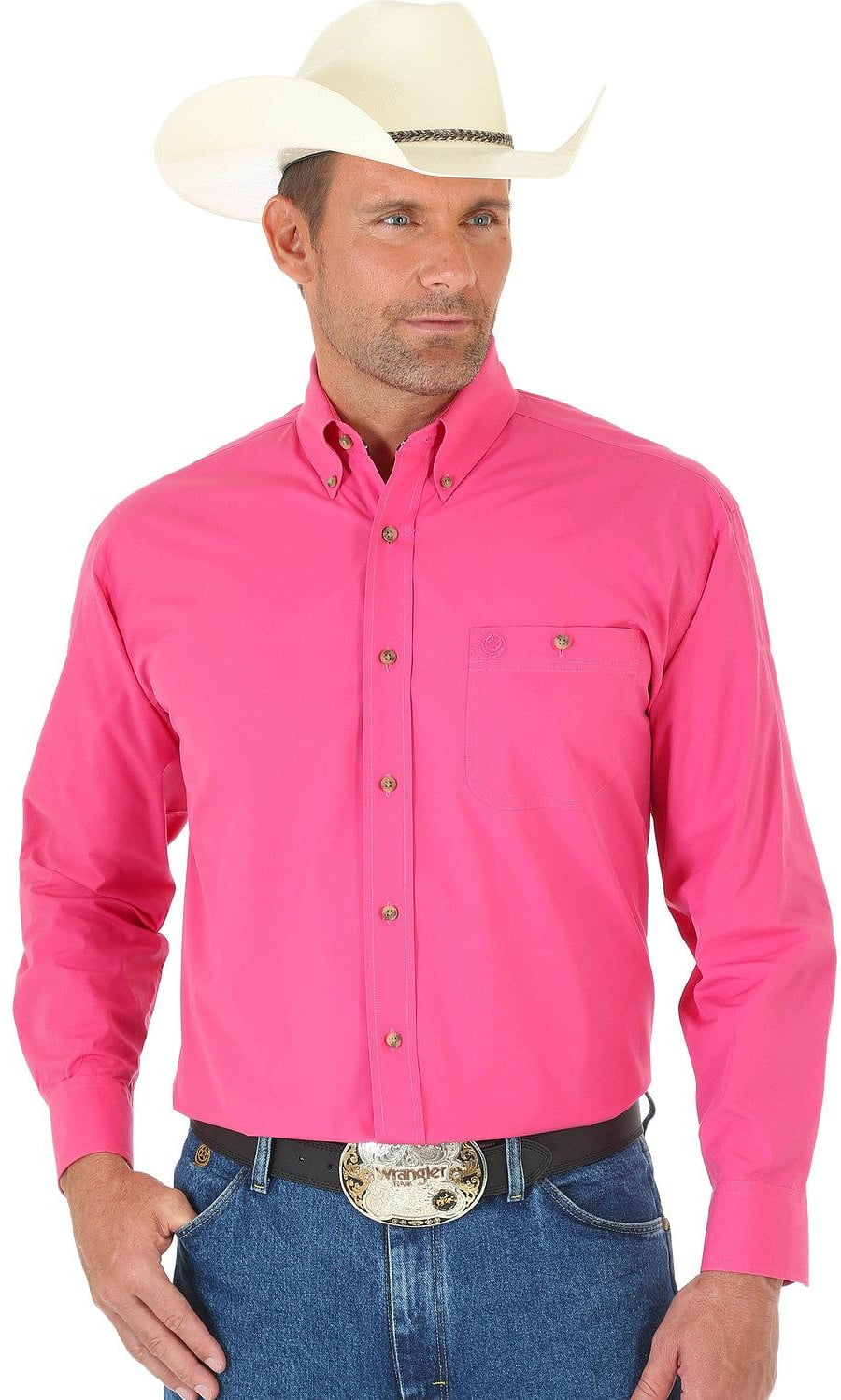 mens long sleeve wrangler shirts