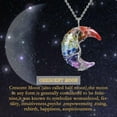 thumbnail image 5 of HESHPAWS Tree of Life Necklace, Wire Wrapped Crescent Moon Stone Pendant with 7 Chakra Healing Crystals (Women's), 5 of 6