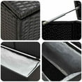 thumbnail image 5 of vidaXL Garden Storage Box Poly Rattan 180x90x70 cm Black, 5 of 5