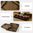 thumbnail image 5 of Raindrops  Decorative Tray Spa Thai Rattan Aesthetic Serving, 5 of 8
