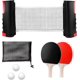 thumbnail image 1 of Orzel Set de Ping Pong Portátil con Red Ajustable, 2 Paletas y 3 Pelotas | Mastery Brand, 1 of 7