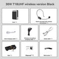 thumbnail image 3 of T18 Professional Loudspeaker Wireless Microphone Bluetooth Portable Speaker for Teacher School Tour Guide, 3 of 5