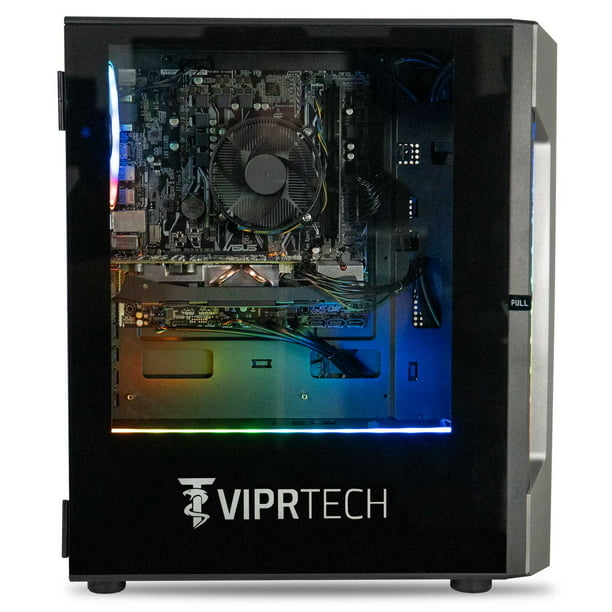 ViprTech Gaming PC Desktop Computer - AMD Ryzen 5 2600 3.9Ghz), NVIDIA RTX 2060 Super 8GB, 16GB DDR4 RAM, 512GB NVMe SSD, VR-Ready, Streaming, RGB, 10 Pro, 1 Year - Walmart.com