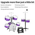 thumbnail image 3 of 7 Drum Set with Stool Thickened PVC Drumhead Musical Instruments for Beginners, 3 of 7