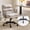 Light Grey, variant on Comfortable Office Desk Chairs with/No Wheels,Dual-Base,Removable Armrests,Adjustable Comfy Swivel Computer Task Nail Tech Chair for Office,Sewing,Makeup Vanity,Teen,Linen Fabric,Light Grey