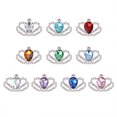thumbnail image 1 of 10PCS DIY Decorative Decals Alloy Rhinestone Inlaid Patchs Crystal Crown DIY Accessory Elegant Jewelry Making Decor Creative Jewelry Sticker Decor for Women Lady DIY Jewelry (Mixed Color), 1 of 9