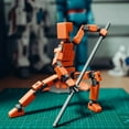thumbnail image 4 of Multi-Jointed Movable Shapeshift Robot Lucky 13 3D Printed Toys 5.5 Inch Mannequin Dummy Figure Finished Assembly For Kids Gifts, 4 of 7
