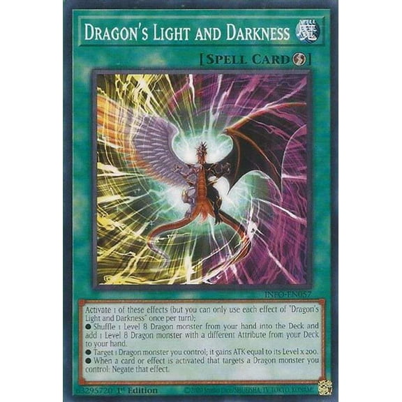 YuGiOh The Infinite Forbidden Common Dragon's Light and Darkness INFO-EN057