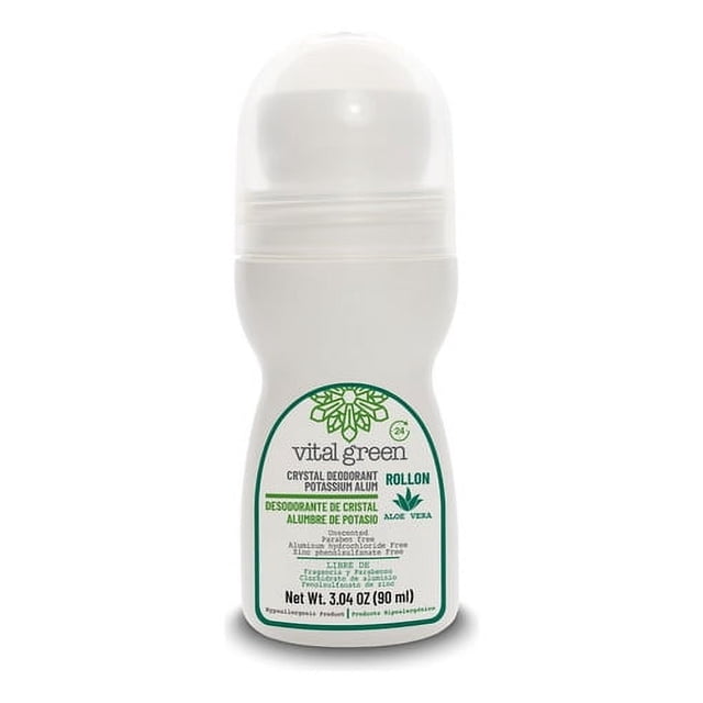 Desodorante Roll-on D Potasio Vital Green Con Aloe Vera.