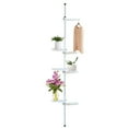 thumbnail image 2 of Adjustable 4-Tier Vertical Plant Stand with 6.3" ABS Plastic Trays – Rust-Resistant Steel Frame, Space-Saving Corner Storage for Home & Garden, 2 of 10