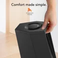 thumbnail image 3 of Vornado RISE 20 Whole Room Tower Space Heater for Home, 3 Heat Settings, Control Dial, Heater for Bedroom, Office, and Large Rooms, Black, 3 of 5
