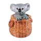 thumbnail image 2 of Figura de Koala de simulación, escultura de Animal Koala, figura de oso Koala realista para bricolaje, ayuda para enseñanza de paisajismo, juguetes de Cesta, 2 of 8