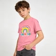 thumbnail image 4 of Babcutegg Kid Boys Uniform Campus Style Casual Fashion Pullover Lightweight Summer Shirts for Boys Pink Size 5 T, 4 of 6