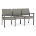 thumbnail image 1 of Pemberly Row Waiting Reception 3 Seat Tandem Seating No Center Arms in Gray, 1 of 5
