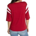 thumbnail image 2 of Women's  Crimson Oklahoma Sooners Relaxed Abigail Half-Sleeve T-Shirt, 2 of 2