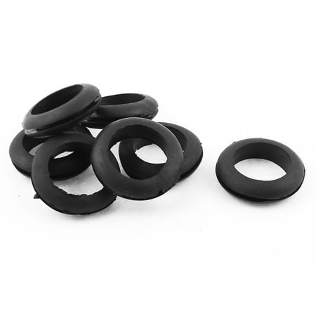 

7pcs 22mmx30.5mm Double Sides Rubber Wire Grommets Gasket Ring Cable Protector