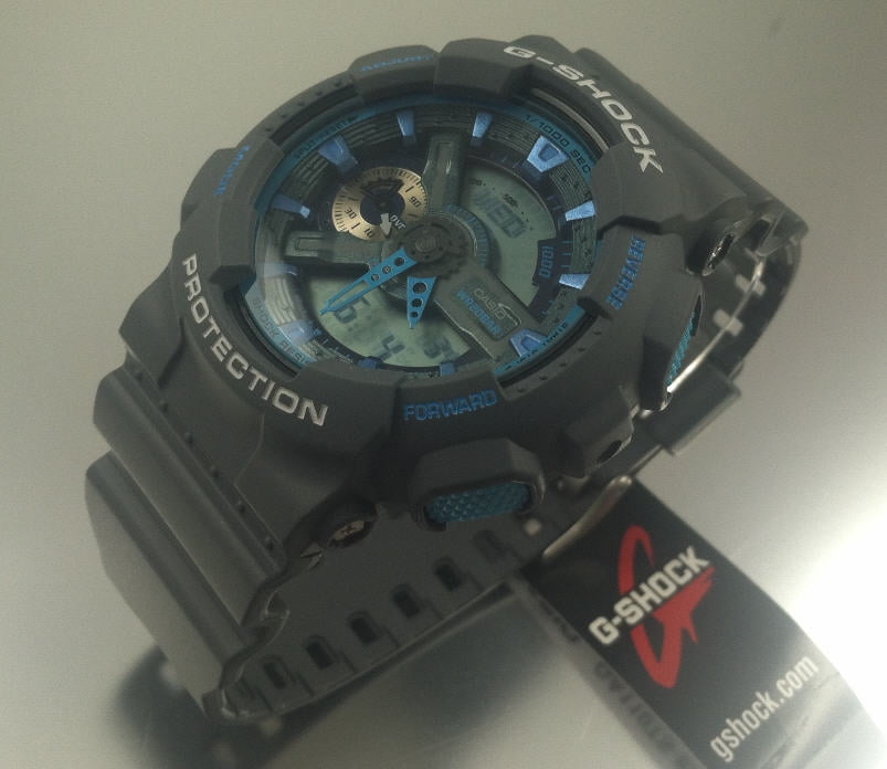 g shock grey blue