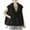 Black2, variant on APEXFWDT Womens Lightweight Sleeveless Vest Casual Loose Button Down Hooded Vest Spring Outdoor Baggy Drawstring Jackets with Pockets