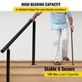 thumbnail image 4 of BENTISM 3FT Handrail Adjustable from 0 to 60 Degrees, 34 inch Outdoor Handrail, Outdoor Stair Railing Handrail for Black Aluminum Stair Railing for Garden, Office Area, 4 of 7