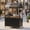 Black, variant on AwayHome Mobile Vendor Cart with Canopy, Rolling Food Display Stand for Events & Markets,White