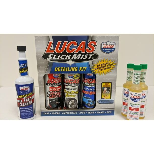 LUCAS OIL Complete Cleaning Bundle, Fuel Cleaner Slick Mist Kit