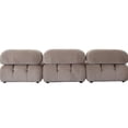 thumbnail image 5 of Diamond Sofa PALOMA1LC1AC1RC1OTTN 111 in. Velvet Reversible Chaise Sectional, Mink Tan - 4 Piece, 5 of 8