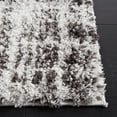thumbnail image 3 of SAFAVIEH Berber Shag Clover Abstract Runner Rug, Grey/Dark Grey, 2'3" x 12', 3 of 8