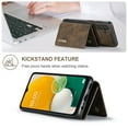 thumbnail image 4 of Back Wallet Case for Samsung Galaxy A13 5G, Detachable Card Slots Holder Kickstand Magnetic Closure Cover with Premium PU Leather Soft Silicone Shockproof Drop Resistant Protective Case,Coffee, 4 of 10