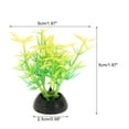 thumbnail image 4 of Unique Bargains 20 Pcs Aquarium Plants Decorations Artificial Aquatic Plants Green 1.97", 4 of 7