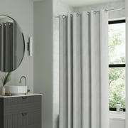 Mainstays Norwalk Easy Hang Hookless Fabric Shower Curtain, 70 x 74, Grey