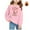 Pink, variant on WhouRiu Girl Christmas Sweatshirt Warm Santa Print Long Sleeve Shirt Kids Festival Holiday Winter Sweatshirts Black,Sized 18-24 M