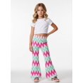 thumbnail image 2 of Trendy Urban Girls Bell Bottoms Flare Leggings Slim-Fit Bell-Bottoms Pants for Youth Girls Age 4-12, 2 of 6