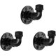 thumbnail image 1 of Industrial Pipe Hooks 3 Pack,Iron Robe and Towel Hook, Heavy Duty DIY Wall Mounted Rustic Coat Hanger Hat Holder, Black Hook, 1 of 4