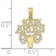 thumbnail image 2 of 10K Yellow Gold 100% Aries Charm (19 X 14.6) Made In United States -Jewelry By Sweet Pea, 2 of 5