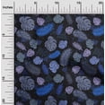 thumbnail image 2 of oneOone Polyester Spandex Royal Blue Fabric Tropical Leaf Sewing Craft Projects Fabric Prints By Yard 56 Inch Wide, 2 of 5