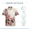 thumbnail image 7 of High Quality Hawaiian Shirts for Men Short Sleeve Aloha Beach Shirt Floral Summer Casual Button Down Shirts Blouses 99CJ65, 7 of 7