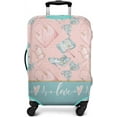 thumbnail image 2 of Travel Luggage Cover Suitcase Protector Fits 18-32 Inch Luggage Wheel Covers Patterned Travel Related Items Flower Luggage Protector Elastic Luggage Anti-scratch Suitcase Cover L, 2 of 6