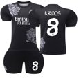 thumbnail image 1 of Maillot de Football pour Enfants Garçons Filles RONALDO 7# KROOS 8# BELLINGHAM 5# MBAPPE 10#, 1 of 2