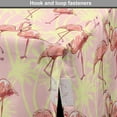 thumbnail image 4 of Flamingo Dog Crate Cover, Tropical Palm Leaves Long Animal Print, Easy to Use Pet Kennel Cover Small Dogs Puppies Kittens, 7 Sizes, Yellow Pink, by Ambesonne, 4 of 6