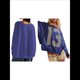 thumbnail image 2 of Camiseta con Gráfico de Números para Mujer, Sudadera de Larga con Cuello Redondo, Suéteres Extragrandes. Azul L, 2 of 6