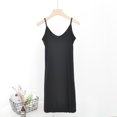 thumbnail image 3 of ZZwxWA Womens Sleeveless Nightgown - Sexy Classic Solid Color Suspender Sleepwear Plus Size Round Neck Sleeveless Dress, 3 of 3