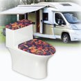 thumbnail image 5 of HELLHERO Forest with Mushrooms 2 Piece Set Toilet Seat Lid Cover Set Universal Polyester, Fits All Toilet Shapes, Bathroom Accessories, 5 of 7