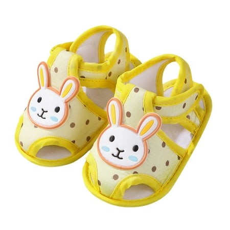 

Baby Girls Boys Soft Toddler Shoes Toddler Walkers Shoes Cartoon Rabbit Princess Shoes Sandals