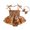 Brown, variant on NOKIO Tutu Dress Baby Jumpsuits, Frilly Baby Rompers, Baby Girl 1st Birthday Outfit Toddler Girls Halter Romper Bodysuit Flower Prints Fashion For Clothes With Headbands Floral Baby Bodysuits