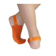 thumbnail image 3 of Halfsox-Women’s Casual No Show Half Socks for Sling-back shoes Medium/Large Orange 1 Pair, 3 of 3
